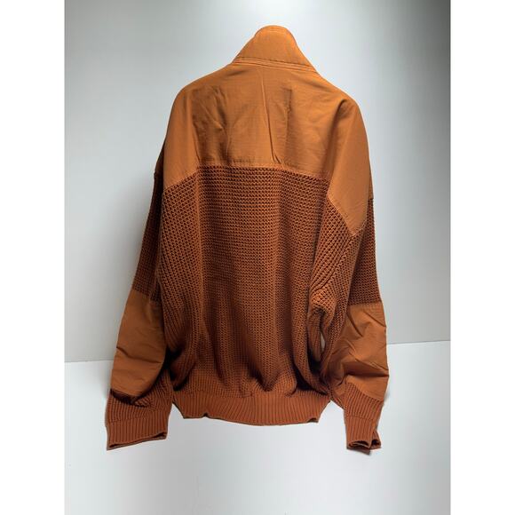 Bass Outdoor Men’s Orange Quarter Zip Long Sleeve Pullover Sweater Size XXl - Picture 2 of 8
